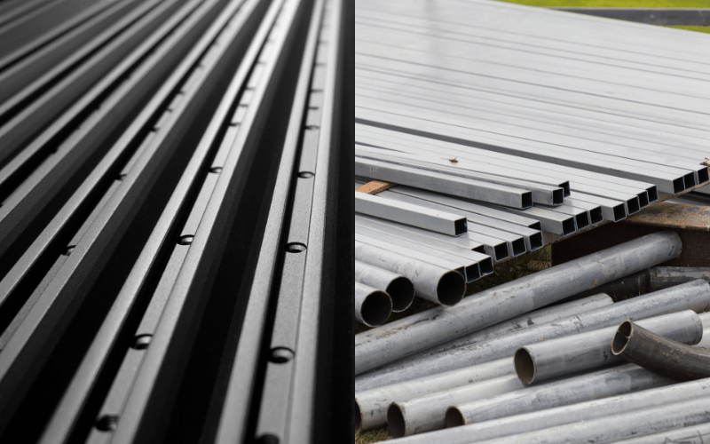 Perbandingan Rangka Hollow Aluminium vs Galvanis